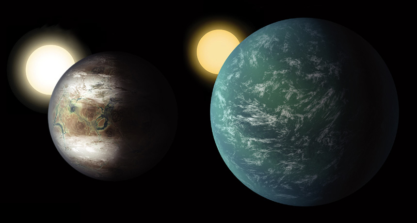 Small Distant Worlds Are Either Big Earths Or Little