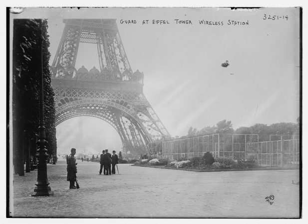 soldiers guarding Eiffel Tower