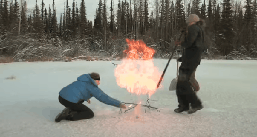 Strange lake belches flammable gas in the high Arctic | Science News for  Students