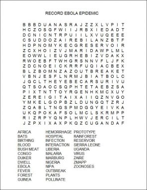 word find for ebola story