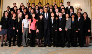 Intel STS 2011 Finalists with President Obama at the White House