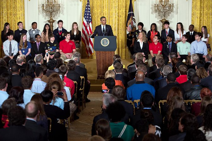 The third annual White House Science Fair honored 100 students. The April 22 event took place on the 43rd anniversary of Earth Day. Credit: The White House