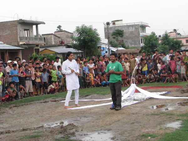 street drama to teach the benefits of conservation to local villagers