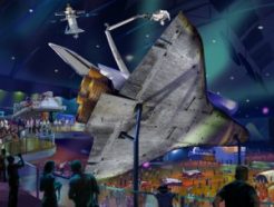 This drawing gives us some idea of what Atlantis will look like when it’s on display in Florida.