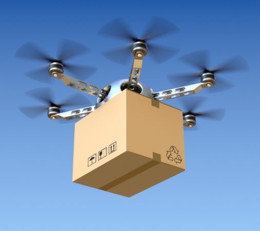 drones deliver package