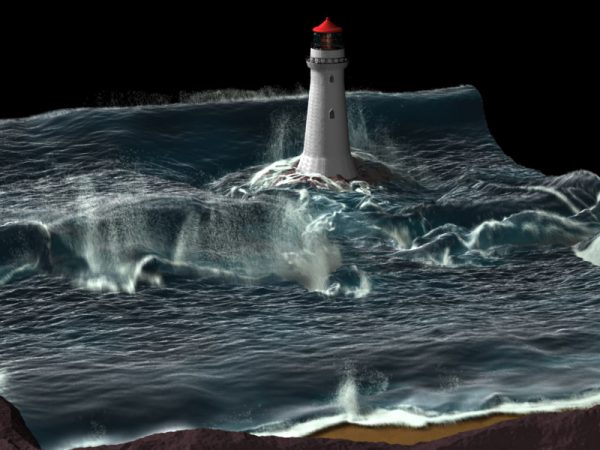 If you’ve seen the roaring ocean waves crashing in the Pirates of the Caribbean movies, you’ve seen Ron Fedkiw’s work. Credit: Ron Fedkiw, Stanford University, used with permission