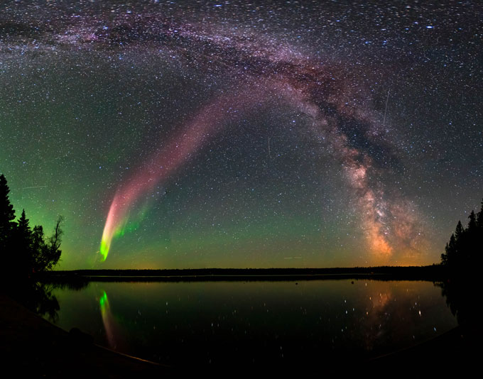 unusual light show in the night sky called STEVE