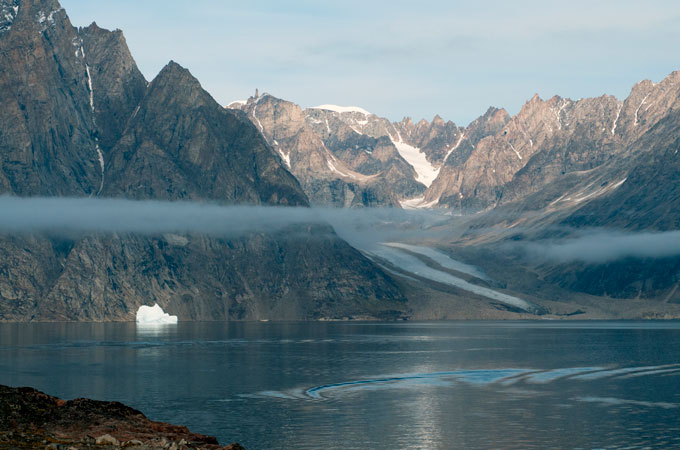 Ofjord mountains in Greenland