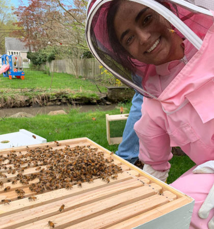 Raina Jain and her bees