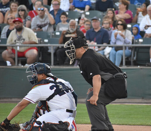 a photo of umpire Fred DeJesus