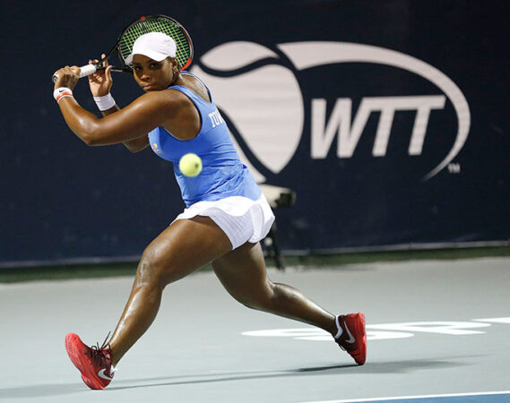 Taylor Townsend playing tennis