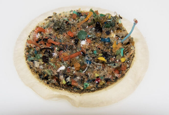 a pile of teeny tiny pieces of plastic in a disk shape