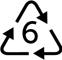 recycling symbol number 6