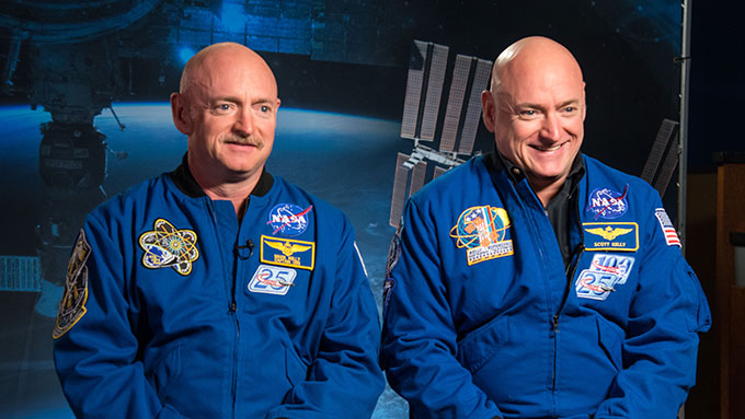 a photo of Mark and Scott Kelly