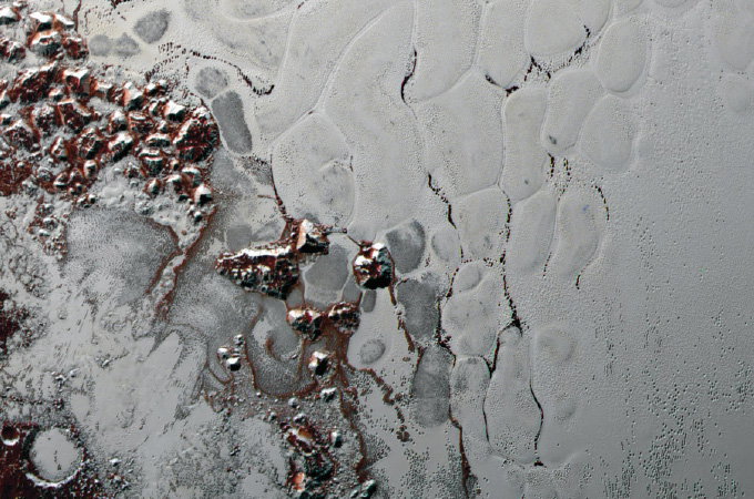 Sputnik Planitia region on Pluto