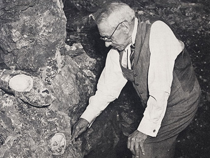 Robert Broom in cave